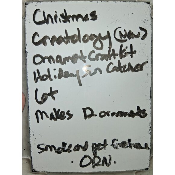 Christmas Tree Holiday Sun Catcher & Creatology Ornament Craft Kit Set For Kids - Picture 7 of 7